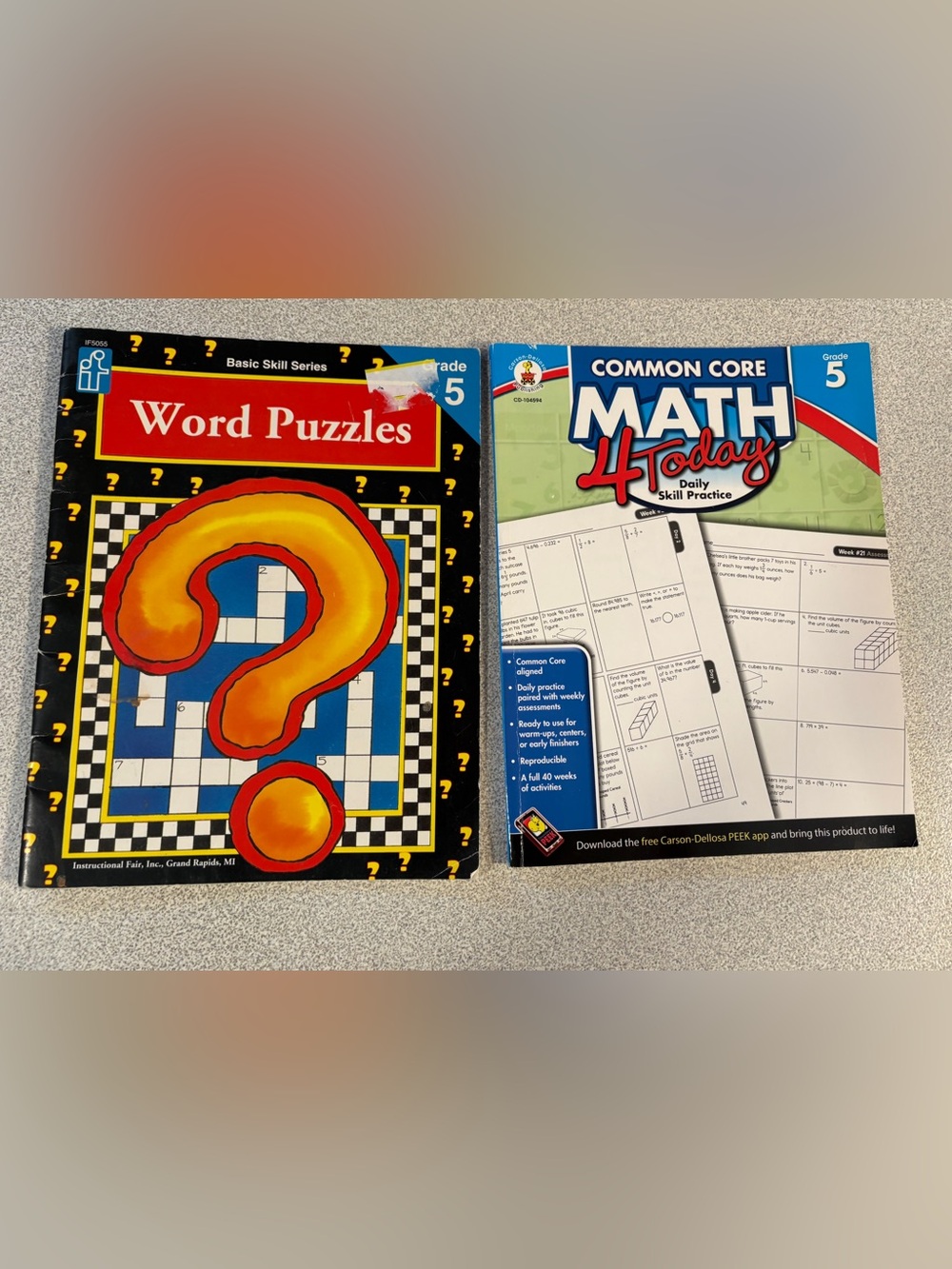 Excellent Grade 5 Math & Language Reproducible Books